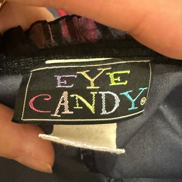 Y2K Eye Candy Vintage 90s Red Rose Floral Slip Dress Small Whimsygoth Grunge - Picture 6 of 9